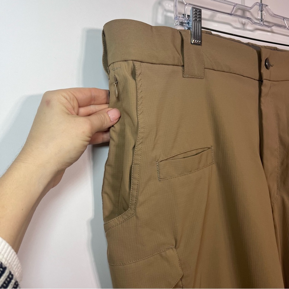 Galls Tactical Cargo Pants Men's Size 44x34 Khaki Lightweight Elastic Waist Band - Picture 2 of 16